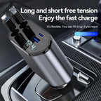 4-in-1 Retractable Car Charger
