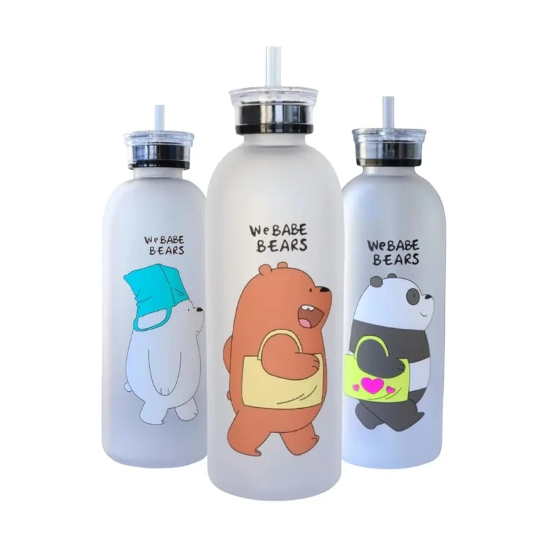 We Babe Bears Frosted Plastic Water Bottle