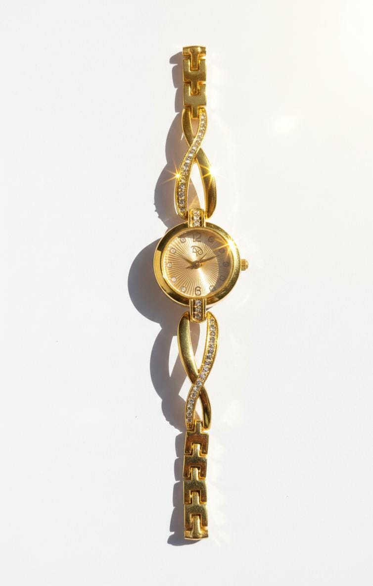 Elegant Zircon Korean Watch