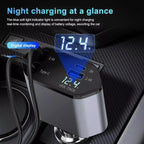 4-in-1 Retractable Car Charger