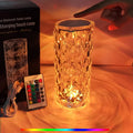 16 Colors Diamond Rose Crystal Touch Lamp