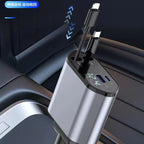 4-in-1 Retractable Car Charger