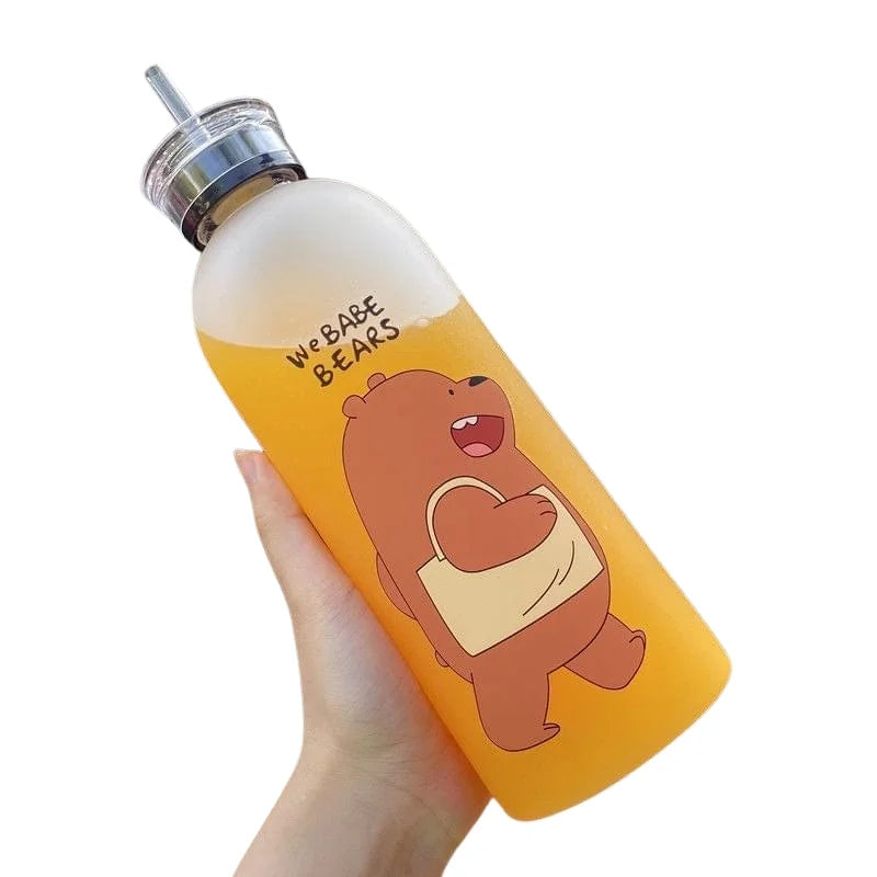 We Babe Bears Frosted Plastic Water Bottle