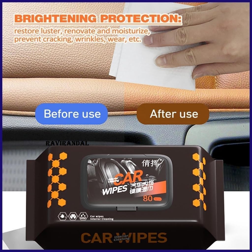 Car interior cleaning wipes
