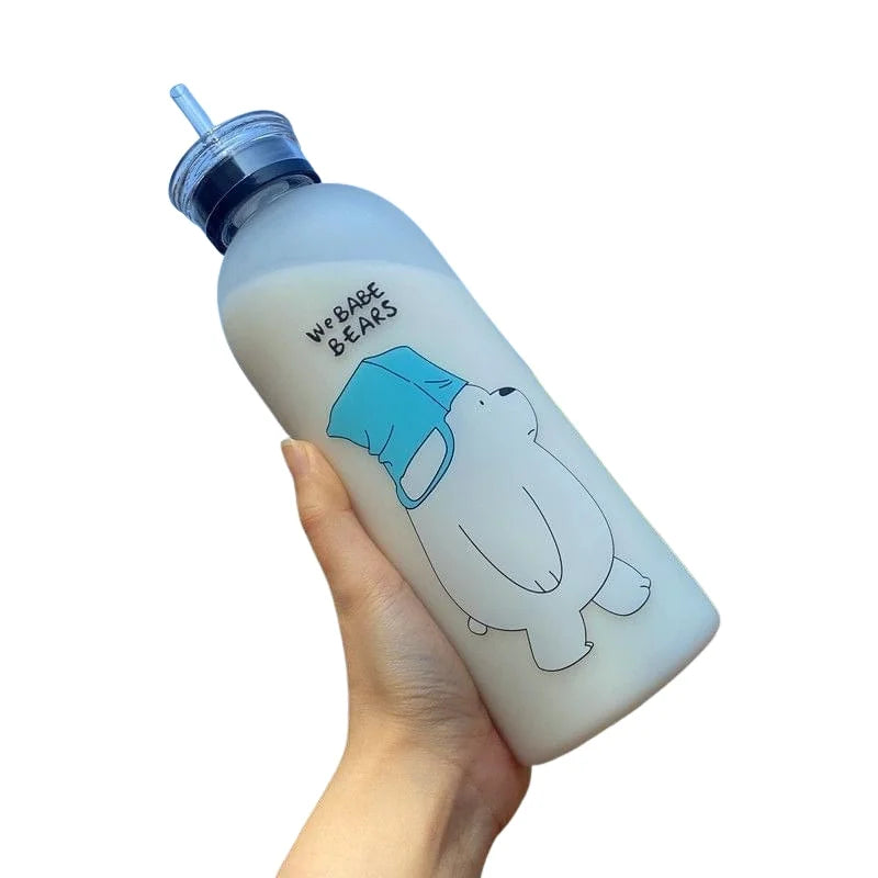 We Babe Bears Frosted Plastic Water Bottle