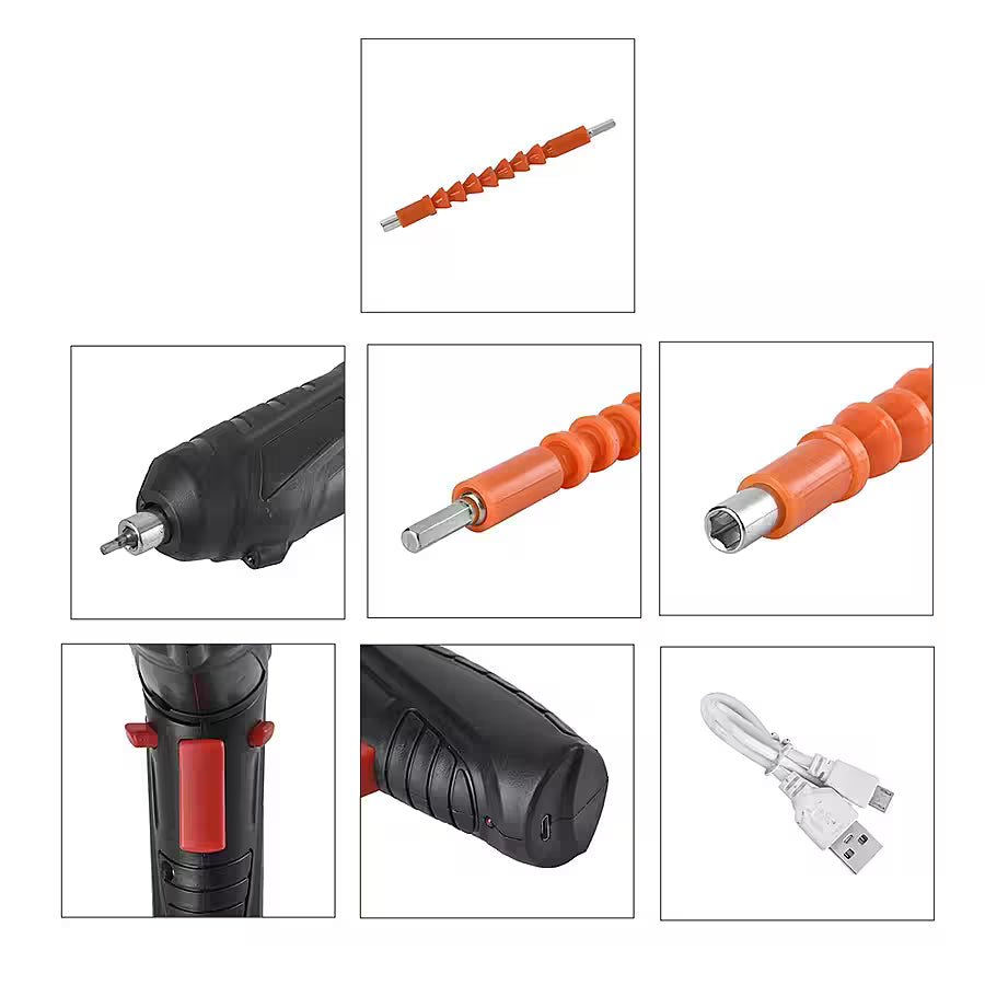47-Piece Foldable Wireless Electric Screwdriver Kit