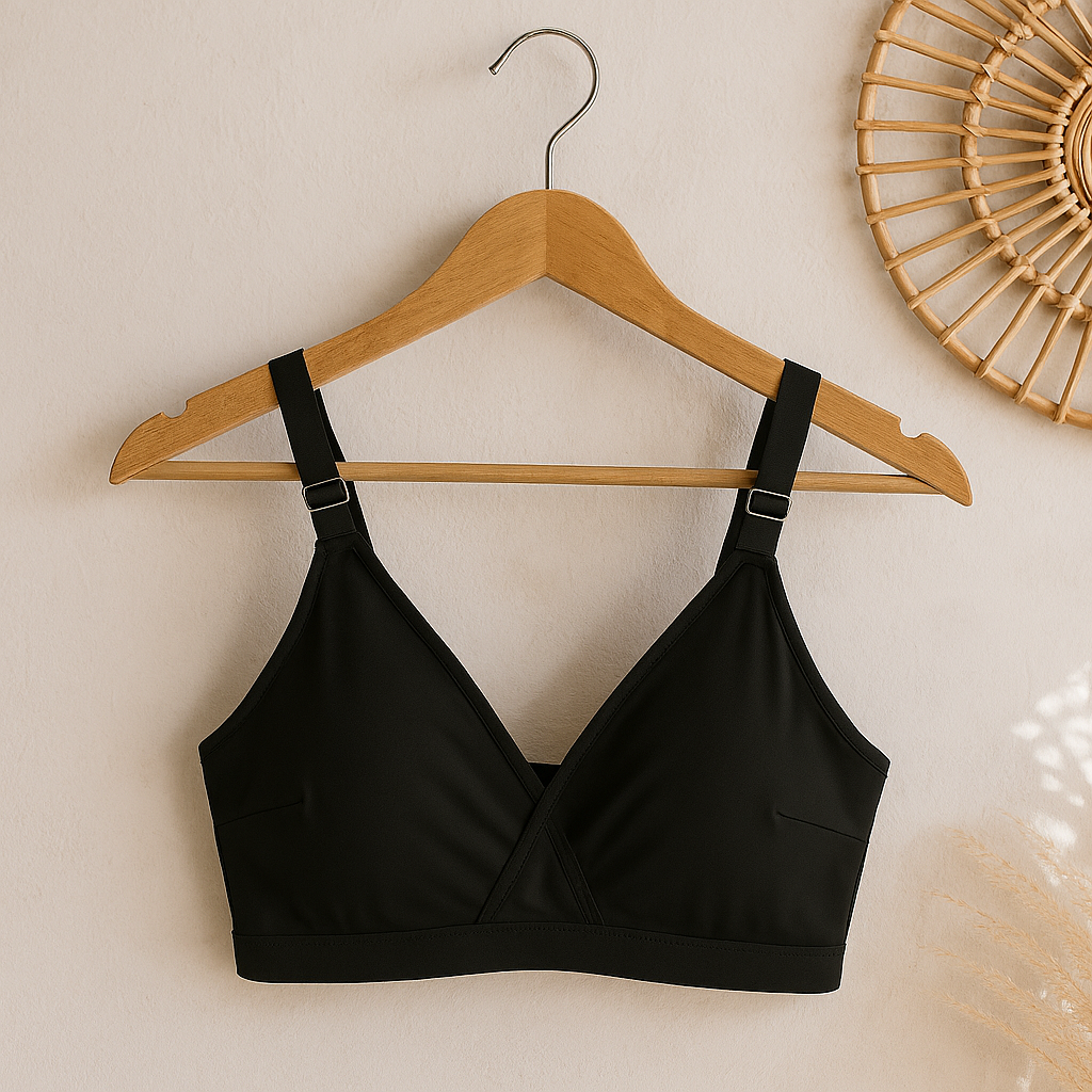 Black SADA Cotton Bra