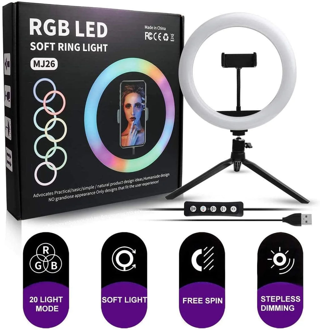 MJ26 RGB LED Ring Light 26cm