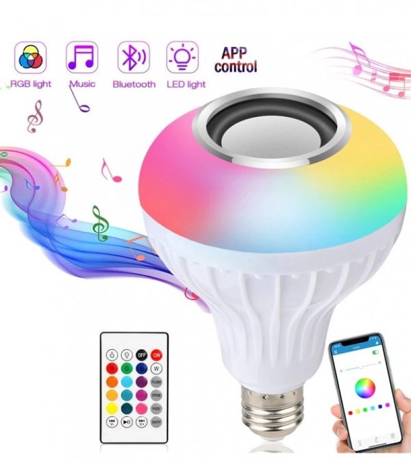 2-in-1 Smart LED Bulb + Bluetooth Speaker