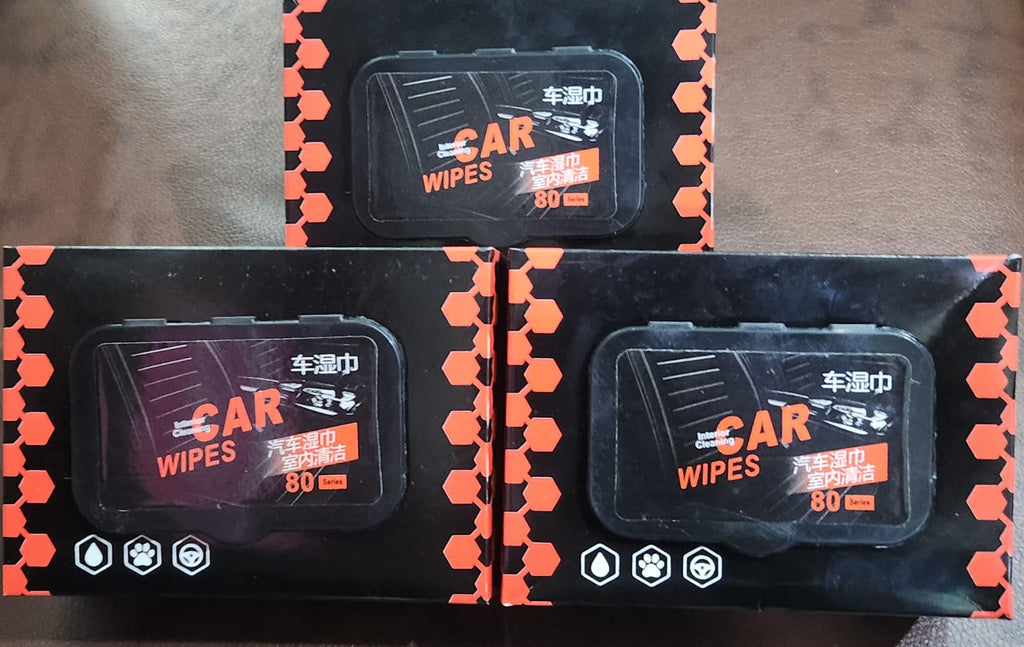 Car interior cleaning wipes