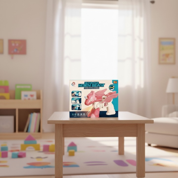 B/O Horn Beast Transformation Projection Gun Toy