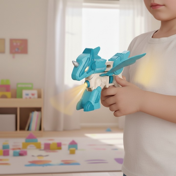 B/O Horn Beast Transformation Projection Gun Toy