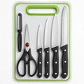 6 In 1 Knife Set With Filer And Chopping Board